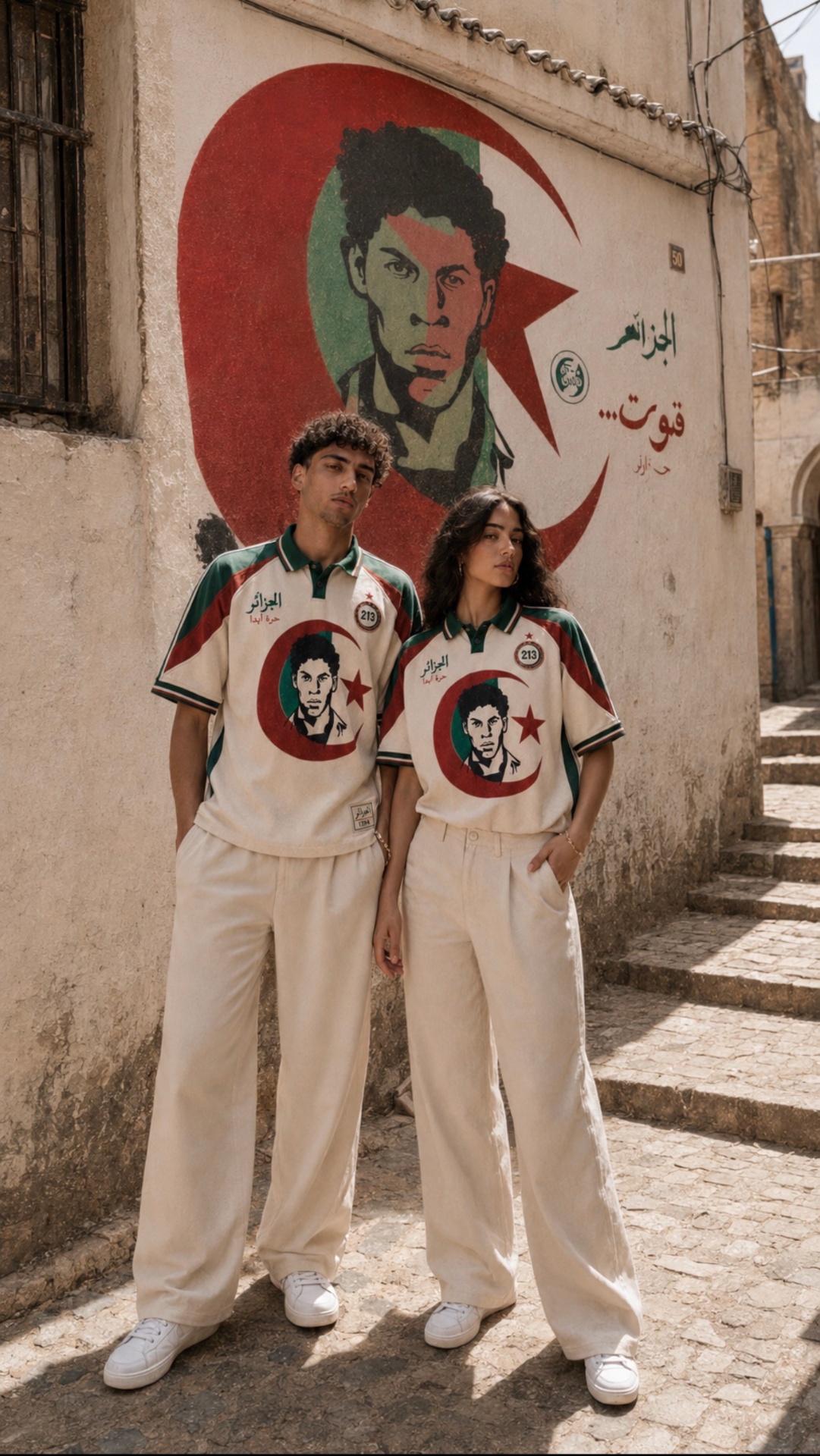 Polo 1962 — pièce fondatrice DZIRI, portrait de chouhada et croissant